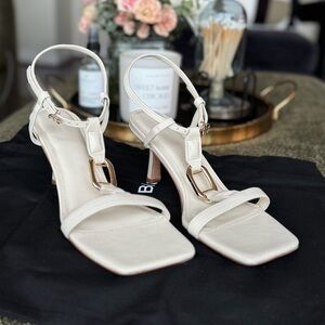 Anine Bing Kiera Heels in Ivory